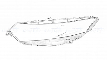 СТЕКЛО ФАРЫ ЛЕВОЕ HONDA ACCORD 08-13