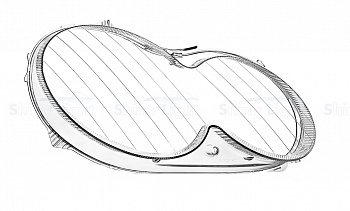 СТЕКЛО ФАРЫ ПРАВОЕ MERCEDES-BENZ CLK-CLASS C209 02-10