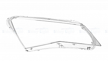 СТЕКЛО ФАРЫ ПРАВОЕ SKODA SUPERB 15-19