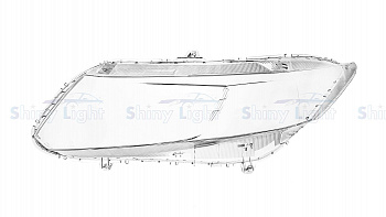 СТЕКЛО ФАРЫ ЛЕВОЕ HONDA CIVIC 11-15