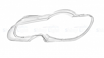 СТЕКЛО ФАРЫ ЛЕВОЕ JAGUAR XF 07-11