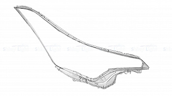 СТЕКЛО ФАРЫ ПРАВОЕ TOYOTA C-HR 16-19 LED (KOITO)