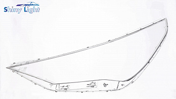 СТЕКЛО ФАРЫ ЛЕВОЕ HYUNDAI SOLARIS 21+