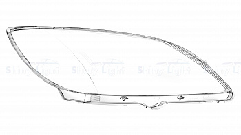 СТЕКЛО ФАРЫ ПРАВОЕ MAZDA 3 BK ХЕТЧБЕК 03-09