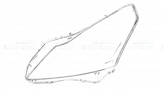 Стекло фары левое Infiniti G25 G27 2010-2013