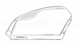 СТЕКЛО ФАРЫ ЛЕВОЕ NISSAN QASHQAI J10 06-10