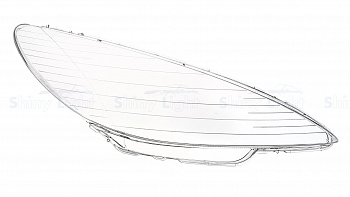 СТЕКЛО ФАРЫ ПРАВОЕ PEUGEOT 206 98-08