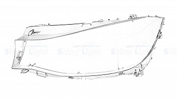 СТЕКЛО ФАРЫ ЛЕВОЕ BMW 3 SERIES F34 GT 13-16