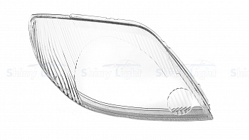 СТЕКЛО ФАРЫ ПРАВОЕ TOYOTA COROLLA E120 00-06 (ОДИН ОТРАЖАТЕЛЬ)