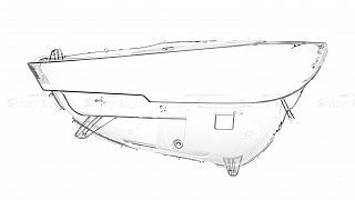 Стекло фары левое Mazda CX-5 2021-2025