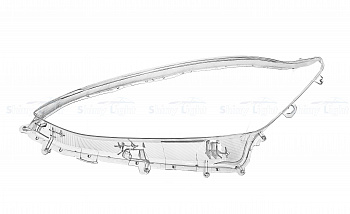 СТЕКЛО ФАРЫ ЛЕВОЕ TOYOTA AQUA 17-21