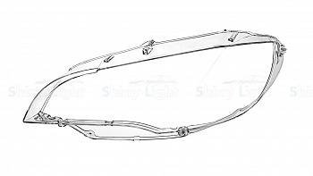 СТЕКЛО ФАРЫ ЛЕВОЕ BMW X6 E71 12-14 LED