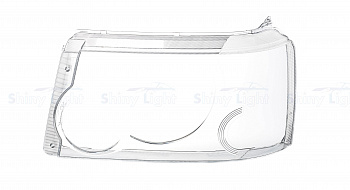 СТЕКЛО ФАРЫ ЛЕВОЕ RANGE ROVER SPORT L320 05-09