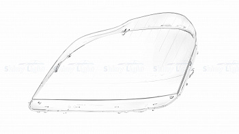 СТЕКЛО ФАРЫ ЛЕВОЕ MERCEDES-BENZ GL-CLASS X164 06-12