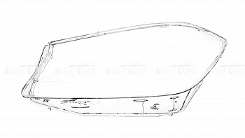 СТЕКЛО ФАРЫ ЛЕВОЕ MERCEDES-BENZ A-CLASS W176 12-15