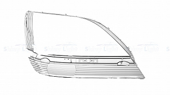СТЕКЛО ФАРЫ ПРАВОЕ LEXUS RX 97-03