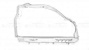 СТЕКЛО ФАРЫ ПРАВОЕ NISSAN X-TRAIL T31 07-11
