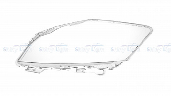 СТЕКЛО ФАРЫ ЛЕВОЕ TOYOTA AURIS 09-12