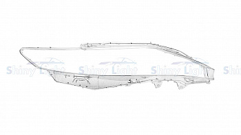 СТЕКЛО ФАРЫ ПРАВОЕ TOYOTA HARRIER U60 13-17