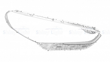 СТЕКЛО ФАРЫ ПРАВОЕ HYUNDAI SONATA 17-19
