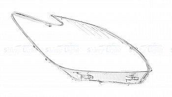 СТЕКЛО ФАРЫ ПРАВОЕ TOYOTA PRIUS 09-15 XW30 ГАЛОГЕН