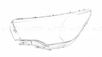 СТЕКЛО ФАРЫ ЛЕВОЕ CITROEN C4 10-16