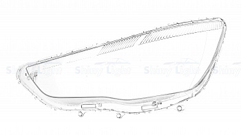 СТЕКЛО ФАРЫ ЛЕВОЕ MITSUBISHI ASX 10-20