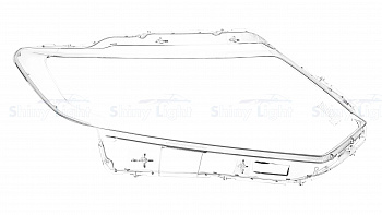 СТЕКЛО ФАРЫ ПРАВОЕ NISSAN X-TRAIL T32 14-17