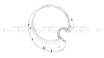 СТЕКЛО ФАРЫ ПРАВОЕ MINI COOPER 06-13 R55 R56 КСЕНОН