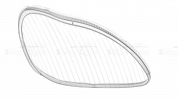 СТЕКЛО ФАРЫ ПРАВОЕ MERCEDES-BENZ S-CLASS W220 98-05