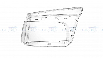 СТЕКЛО ФАРЫ ЛЕВОЕ HYUNDAI SANTA FE 20-24