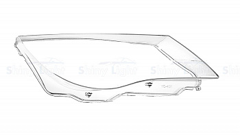 СТЕКЛО ФАРЫ ПРАВОЕ BMW 6 SERIES E63 E64 07-10
