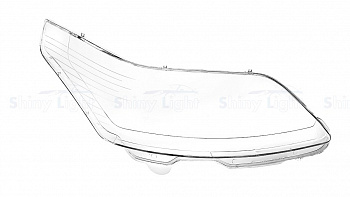 СТЕКЛО ФАРЫ ПРАВОЕ CITROEN C4 04-10