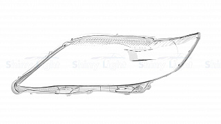 Стекло фары левое Toyota Camry V40 2009-2011