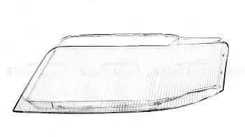 СТЕКЛО ФАРЫ ЛЕВОЕ AUDI A6 C5 97-01