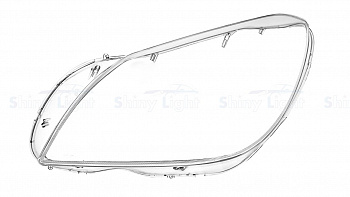 СТЕКЛО ФАРЫ ЛЕВОЕ MERCEDES-BENZ SLK-CLASS R172 11-16