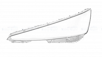 СТЕКЛО ФАРЫ ЛЕВОЕ HYUNDAI ELANTRA 19-20