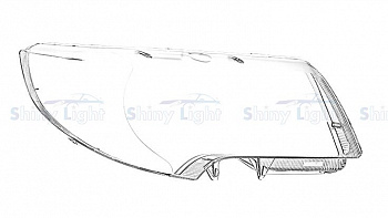 СТЕКЛО ФАРЫ ПРАВОЕ SKODA SUPERB 08-13