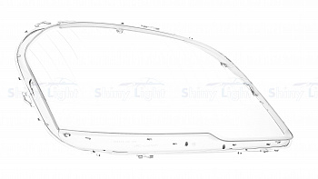 СТЕКЛО ФАРЫ ПРАВОЕ MERCEDES-BENZ W164  ML 08-11