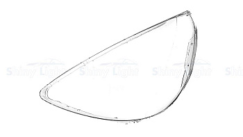 СТЕКЛО ФАРЫ ЛЕВОЕ HONDA FIT 04-08