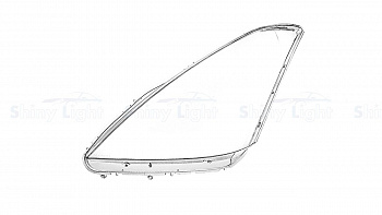 СТЕКЛО ФАРЫ ЛЕВОЕ TOYOTA WISH 02-05