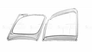 Стекло фары левое Lexus LX 2002-2007