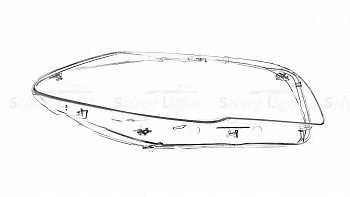 СТЕКЛО ФАРЫ ПРАВОЕ BMW 5 SERIES F10 F18