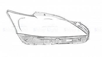 СТЕКЛО ФАРЫ ПРАВОЕ LEXUS CT200 10-14 ГАЛОГЕН