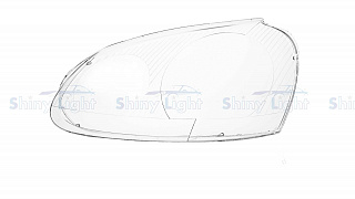 Стекло фары левое Volkswagen Golf 5 2005-2010