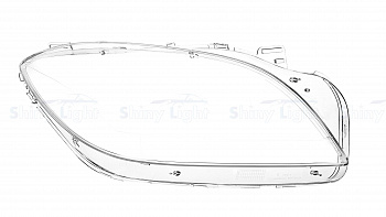 СТЕКЛО ФАРЫ ПРАВОЕ MERCEDES-BENZ ML-CLASS W166 11-15