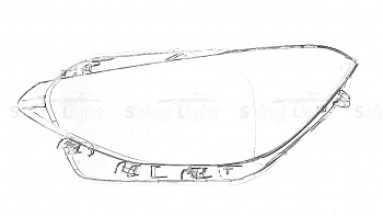 СТЕКЛО ФАРЫ ЛЕВОЕ BMW 1 SERIES F20 11-15