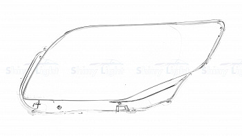 СТЕКЛО ФАРЫ ЛЕВОЕ TOYOTA COROLLA AXIO/FIELDER E140 08-13 (ФАРЫ С ЛИНЗАМИ)