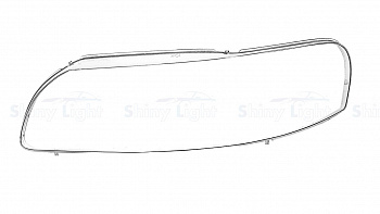 СТЕКЛО ФАРЫ ЛЕВОЕ VOLVO S60 XC70 04-09